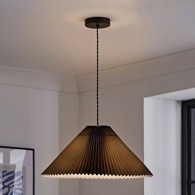Kameron 1 - Light Painted Shaded Pendant - Black