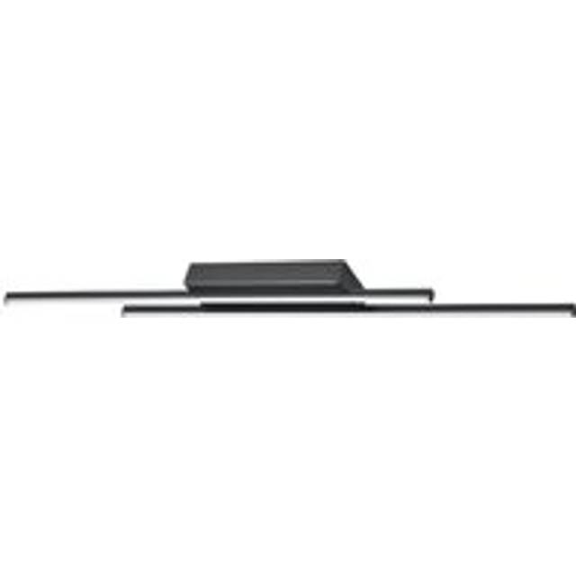 Designer Metal Kitchen LED 89cm Ceiling Light Fitting - Black - One Size