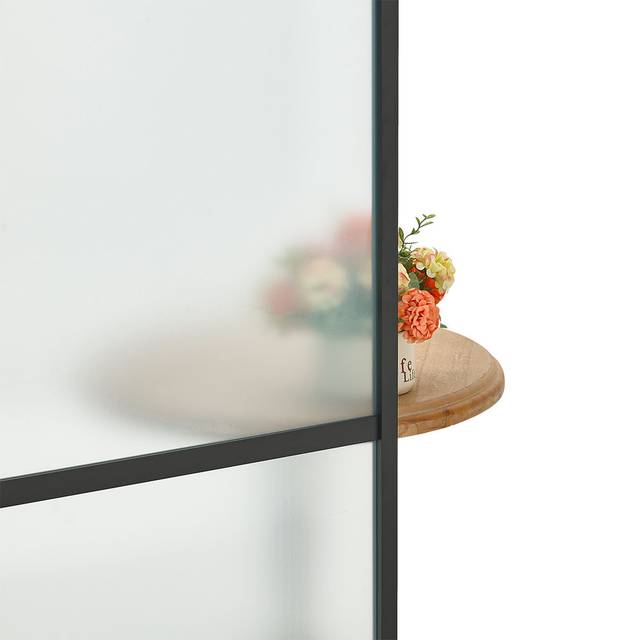 Glass Barn Door - Black (183cm W X 205cm H)