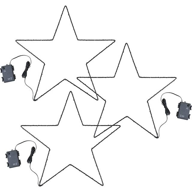 Peace Castle 0.05M Led 3 - Bulb Novelty String Light - Black (50cm L)