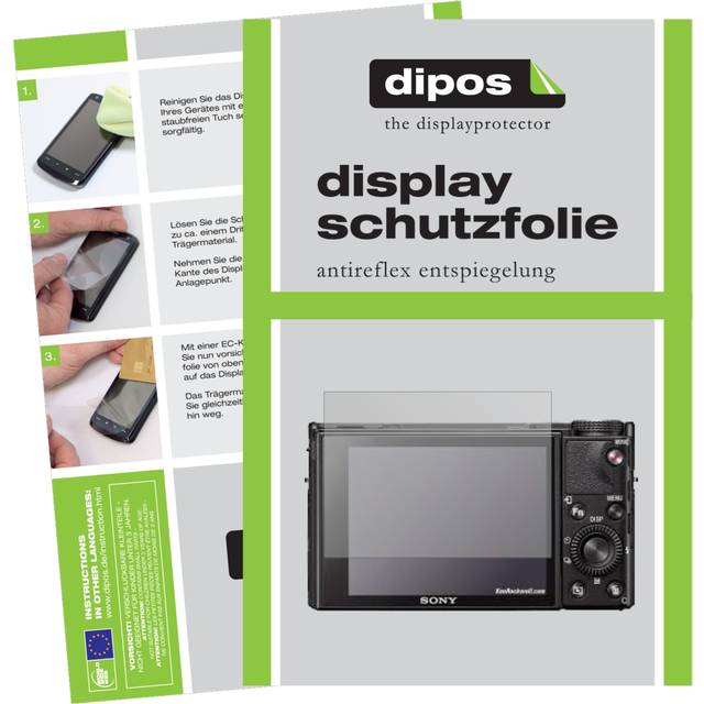 2x Screen Protector For Sony Rx100 Vii Protection Anti Glare Dipos