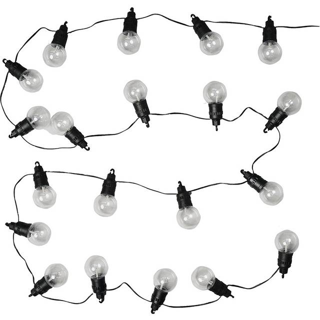 Aekerly 6.36M LED 10 - Bulb Festoon Lights String Light - Black (636cm L)