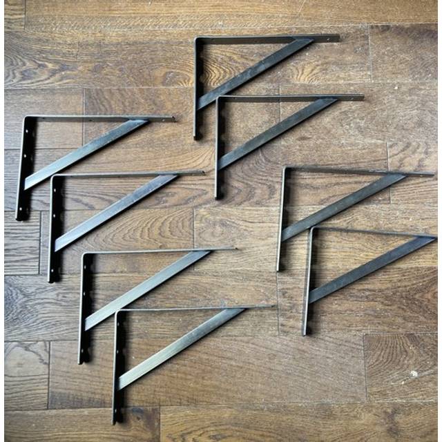 Heavy Duty Antique Brass Shelf Bracket - 300 x 210mm