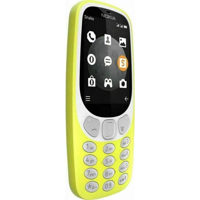 Nokia 3310 Single Sim| 2G|64MB UK Charger Headphones Unlocked (Yellow)
