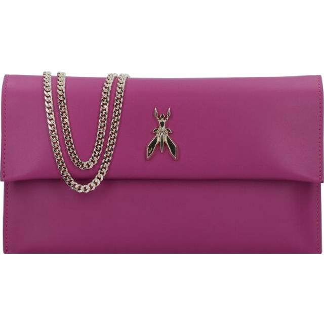 Patrizia Pepe Fly Clutch bag Leather 27.5 cm purple