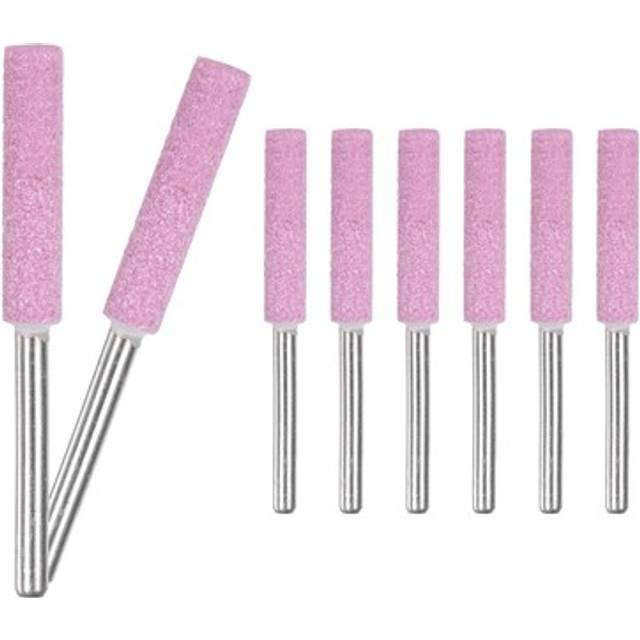 8-pack 3/16 Inch Titanium Plated Diamond Chainsaw Sharpener [3mm Pink]