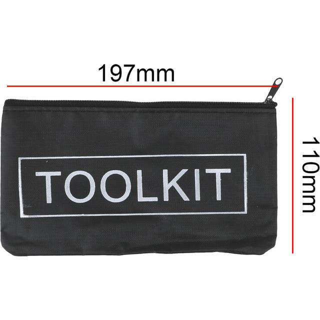 (Small Black) High Quality Zipper Canvas Oxford Small Tool Bag Hardware Toolkits Waterproof Organizer Storage Bags Multi-function Portable