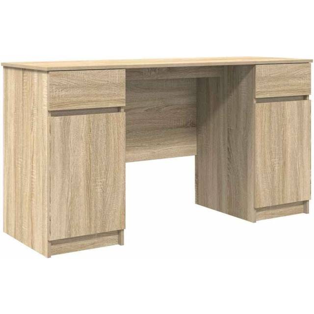 Skrivbord med låda Sonoma ek 140 x 49 x 76 cm Konstruerat trä