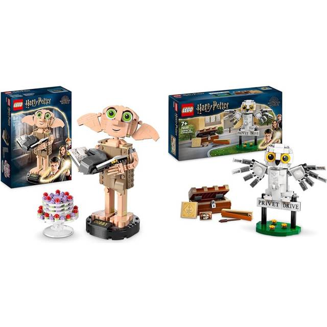 LEGO Harry Potter Dobby & Hedwig Set, Buildable Toy