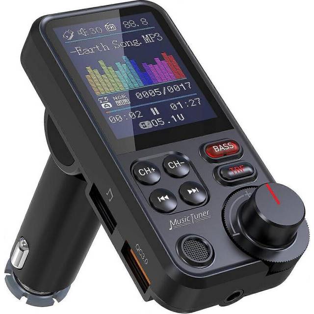 Car Bluetooth Transmitter 1.8 Inch Color Screen
