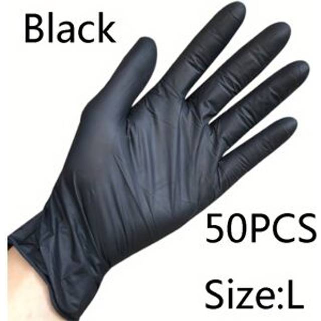 TEMU 50 Pairs Of Disposable , Waterproof, Household Cleaning Nitrile Gloves, Suitable For Home Cleaning And Bathroom Cleaning, Manicure And Hair Styling