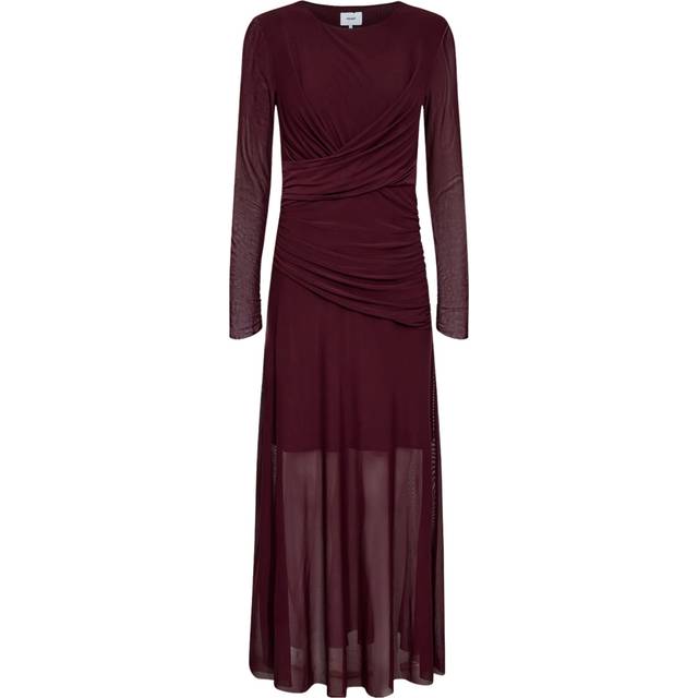 Nümph Festkjole Nucirri Mesh Dress - Vinrød