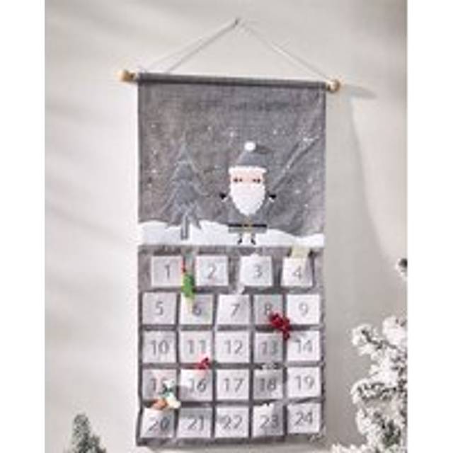 Luxury Winter Trees Hanging Christmas Advent Calendar for kids - Grey - One Size