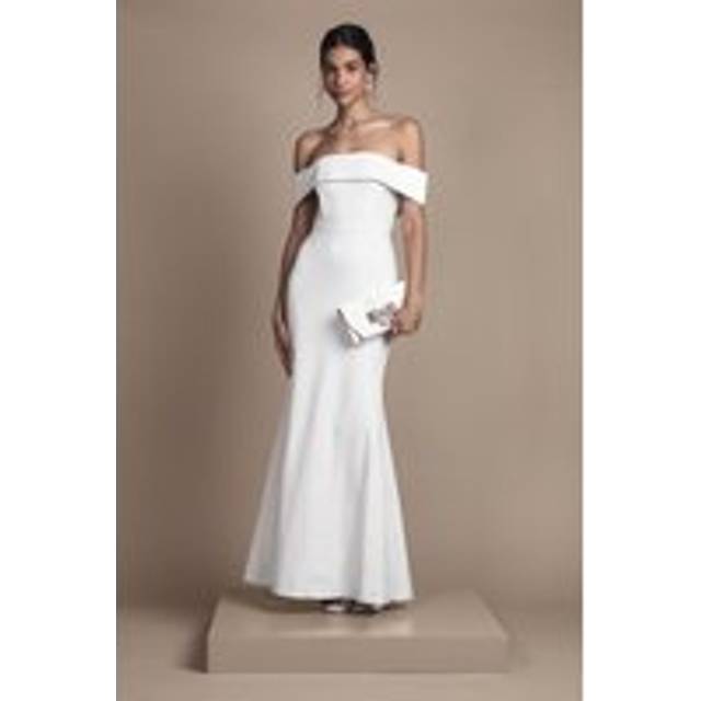 Coast Ivory Fit & Flare Dress Womens Bridal Dresses