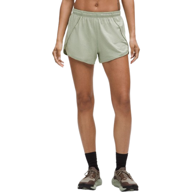 lululemon – Women's Swiftly Mid-Rise Shorts – 3" – Color Green – Size 14 - Fog Green/Light Ivory - 10