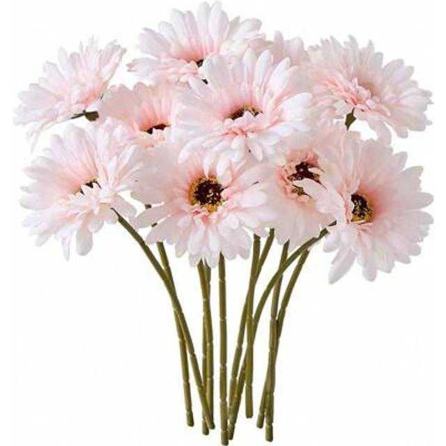 SHEIN 6/12pcs Artificial African Daisies Flowers African Daisy Silk Flowers Artificial Gerbera Daisies Fake Sunflowers Bulk Faux Flowers Bouquet For Wedding