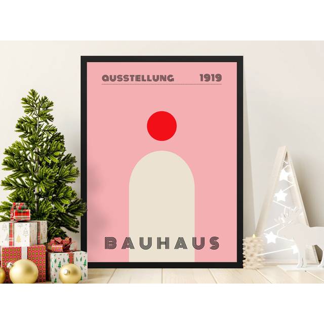 Bauhaus Exhibition 1919, Northway Print, Modernist Poster, Minimalist Art, Geometric Art, Home Decor, Bauhaus Style, Wall Hanging (35.56 cm H x 27.94 cm W)