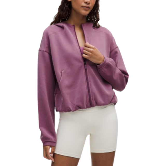 lululemon – Women's Softstreme Full-Zip Hoodie – Color Purple – Size 4 - Mystic