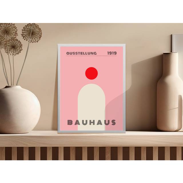 Bauhaus Exhibition 1919, Cadmore Print, Modernist Poster, Minimalist Art, Geometric Art, Home Decor, Bauhaus Style, Wall Hanging (40.64 cm H x 30.48 cm W)