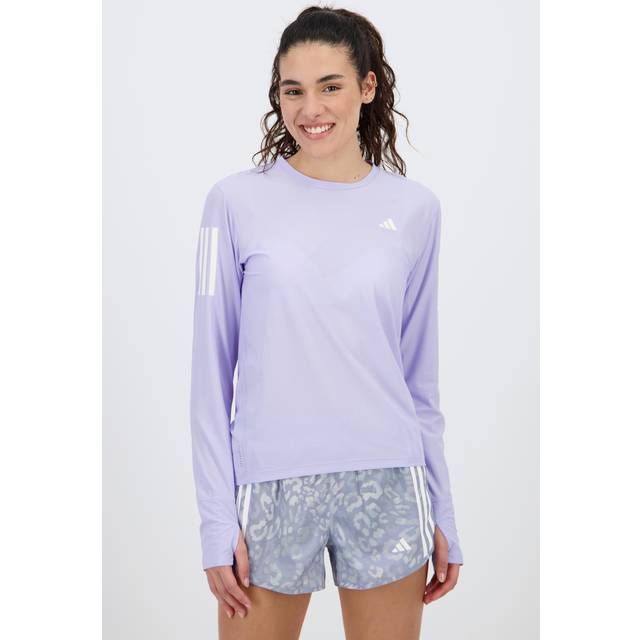 Women's long sleeve T-shirt adidas Own the Run - Violet