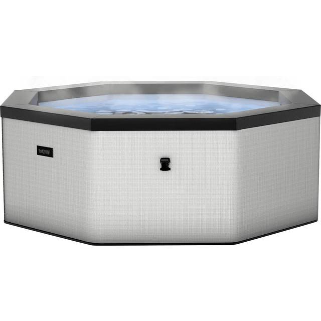 Wave Como 6-Person Eco Foam Hot Tub Integrated Heater Graphite Grey, Grey