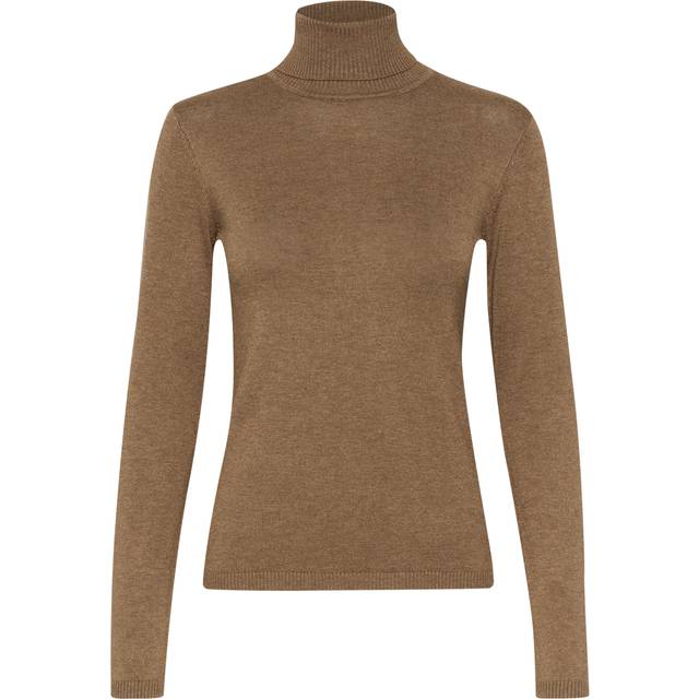 Women's turtleneck sweater CULTURE Annemarie - Marron