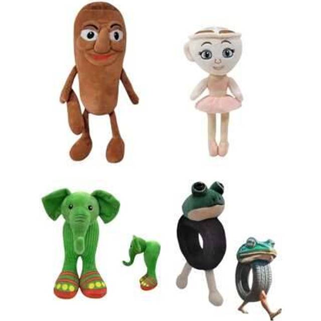 SHEIN Tung Tung Tung Sahur Plush Ta Ta Ta Ta Sahur Stick Man Stuffed Animals Plushies Tire Man Cactus Elephant Teacup Girl Doll Decorate Creative Gifts For