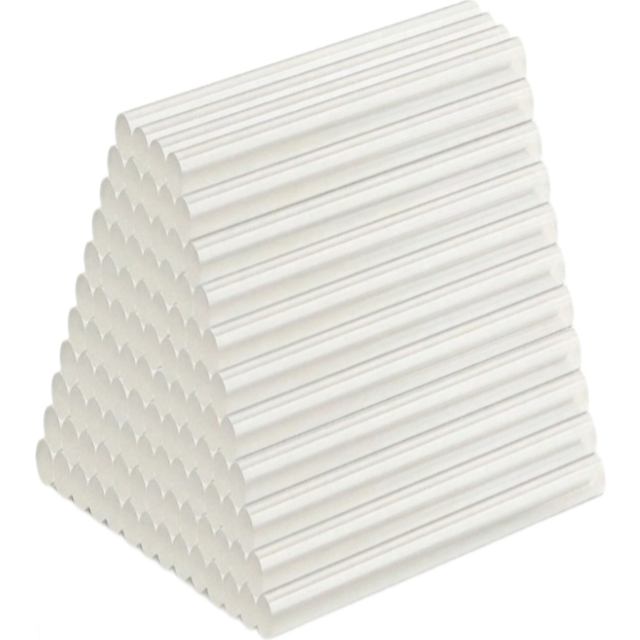 SHEIN 100pcs Mini Ultra-Clear Hot Melt Glue Sticks, 0.27&#34;X3.95&#34; Smooth Transparent Adhesive, Odorless, Sturdy, Compatible With Most Glue Guns, DIY, Handicra