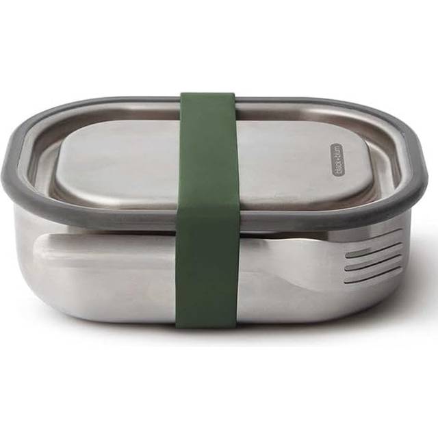 Black+Blum Stainless Steel Lunch Box 600ml - Olive, Green