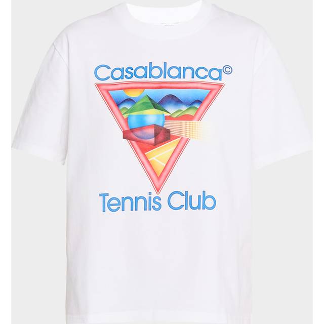 Casablanca White Tennis Club T-shirt - Tennis Club Icon - M