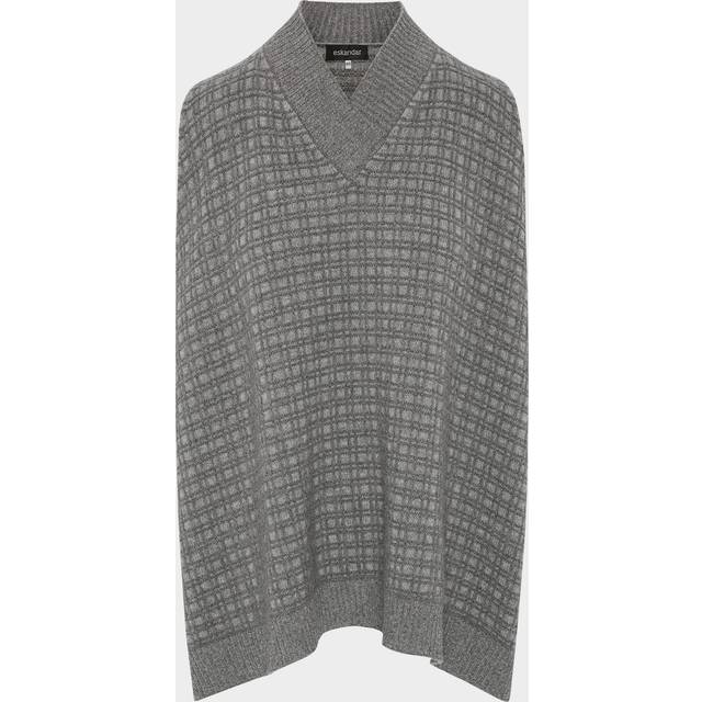 Sleeveless A-Line Crossover V-Neck Sweater (Mid Plus Length) - WINDSORGREY