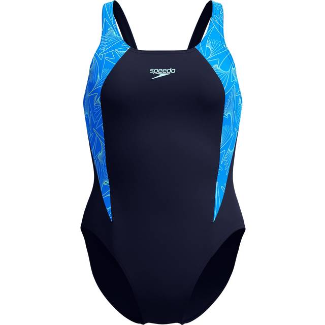 Speedo - Women's Hyperboom Splice Muscleback - Swimsuit size 16, blue