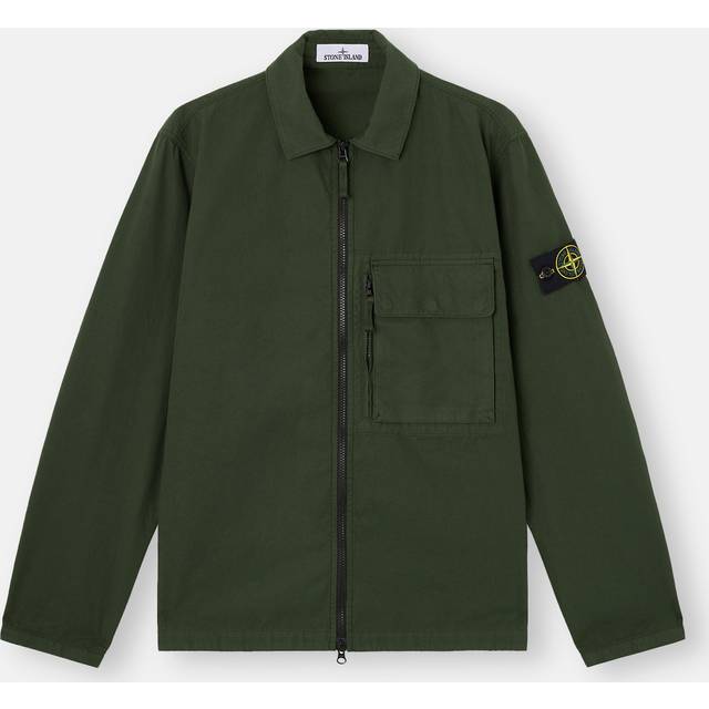 Stone Island Cotton Overshirt I Army - Grøn