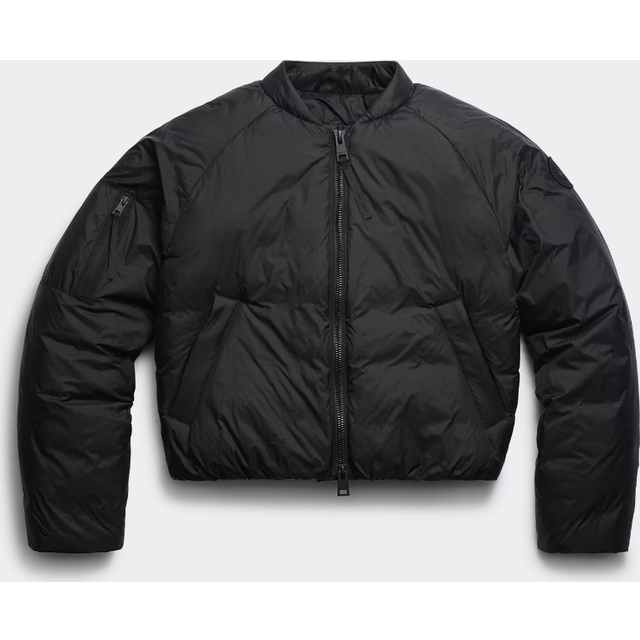 Womens Canada Goose Elba Cropped Shell-Down Jacket