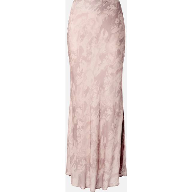 Pinko, Jupe longue brillante avec imprimé chevaux Reimagine PINKO X Patrick McDowell, Rose/nude, 46