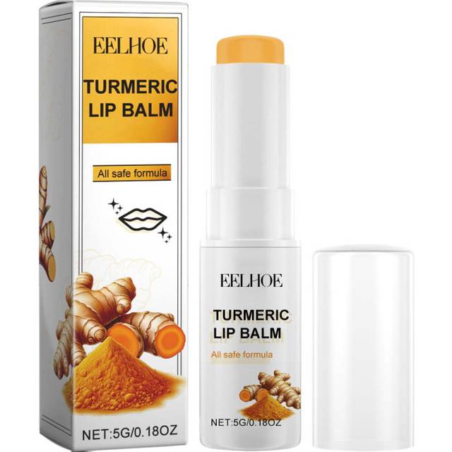 Turmeric Lip Balm - Moisturizing, Fades Lip Wrinkles, Brightens Dark Lips, 5g