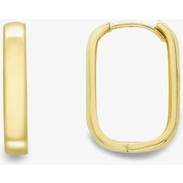 9ct Gold Square Huggie Hoop Earrings 120525114403