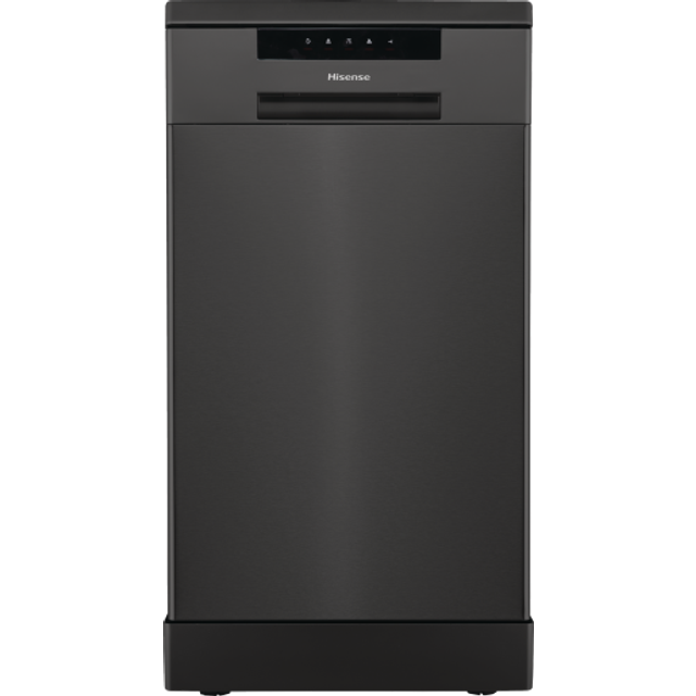 HISENSE HS523E15BUK Slimline Dishwasher - Black, Black