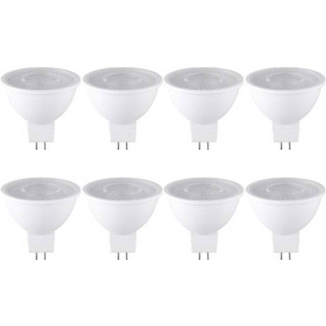 8PCS 7W MR16 LED Bulb GU5.3 Base 6000K 520LM White Light for Ceiling Track Home Use