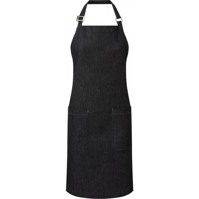 Organic denim and fair trade apron Premier - Noir - One size