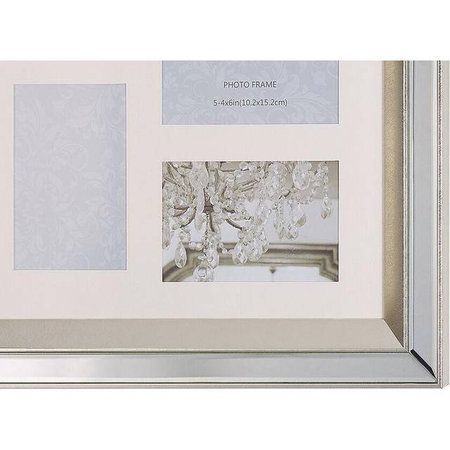Beliani Frame For 5 Photos Makeni Silver - One Size