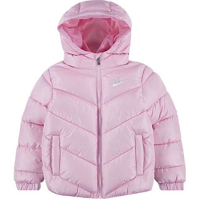 Nike Adp Puffer Unisex Jackets - Pink - Size 5 - 6 Years - Poly Woven