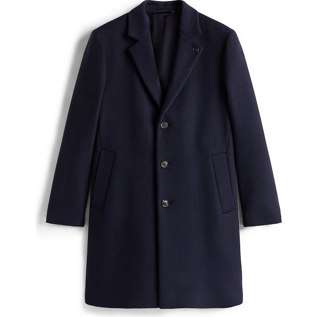 Smart Casual Wool Blend Single Breasted Coat