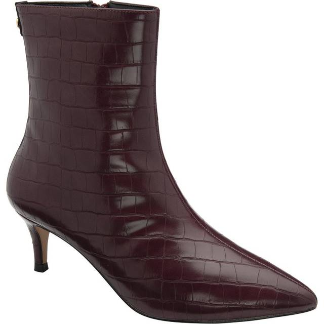 Ravel 'currans' Kitten Heel Ankle Boots In Burgundy - 5
