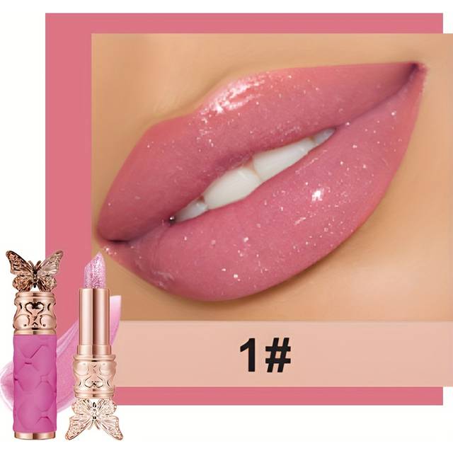 TEMU This Three-color Temperature-changing Lipstick Offers A Long-lasting, Shimmering Velvet Finish. To Give Your Lips A , As Waterproof And ! A Perfect Gift For Valentine's Day And Year.
