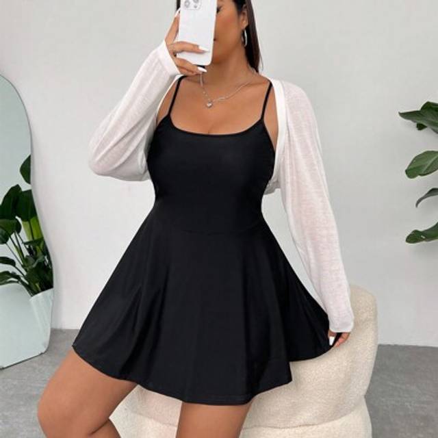 SHEIN Plus Size Thin Short Knit Vest