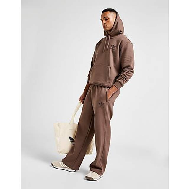 adidas Originals Trefoil Essentials Open Hem Joggers - Brown - Mens