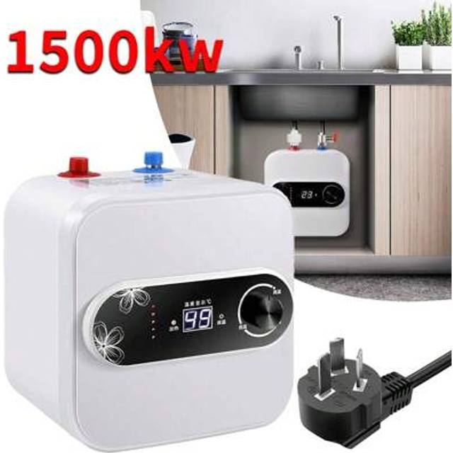 SHEIN NEW 8L 1.5KW Electric Water Storage Tank Water Heater Boiler Under Sink Kitchen