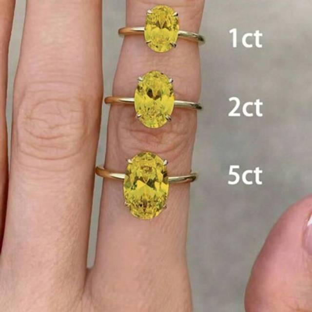 SHEIN 1PC 925 Sterling Silver Sparkle Oval Engagement Ring Wedding Band For Women Promise Ring Eternity Ring Fine Jewelry Gift