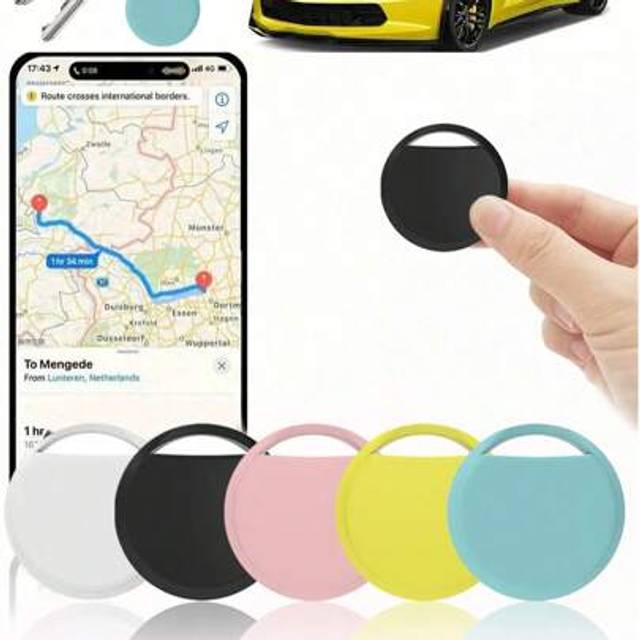 SHEIN 4 Packs & 1 Pack Of Apple Air Tag Smart Tags, Global Accurate Positioning GPS Tracker, Suitable For IPhone Find My App (Not Supported By Android Syste